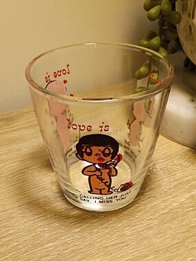 Vintage Love Is Kim Casali Los Angeles Times Comic Strip Drinking Glass